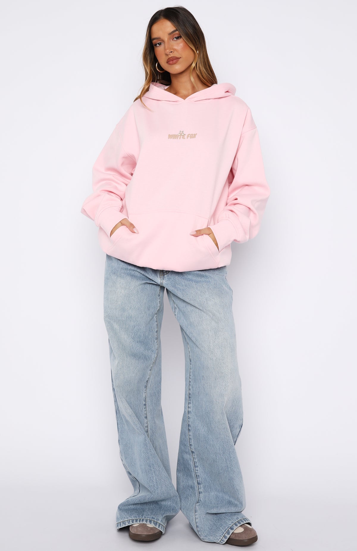 Bubbles & Foxy Friends Oversized Hoodie Marshmallow
