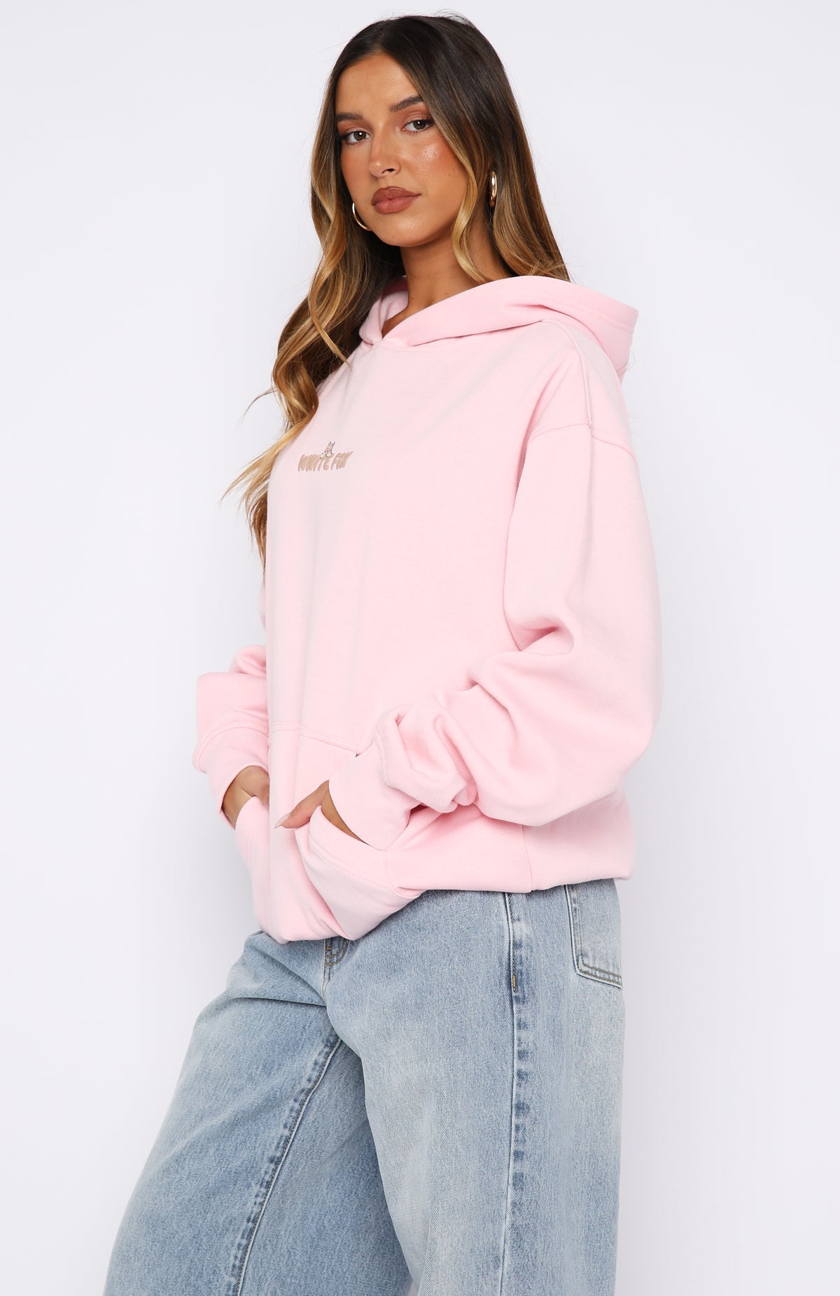 Bubbles & Foxy Friends Oversized Hoodie Marshmallow